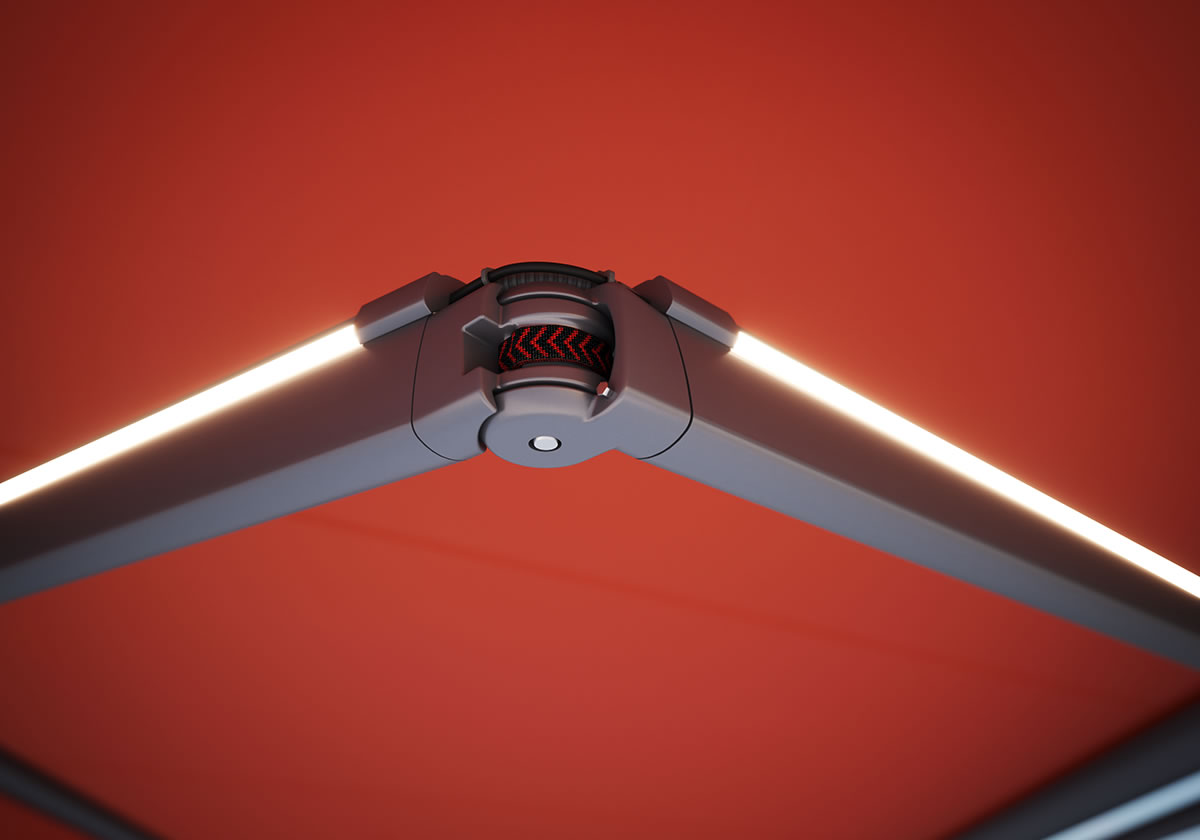 markilux Armtechnologie LED-Line Gelenkarm